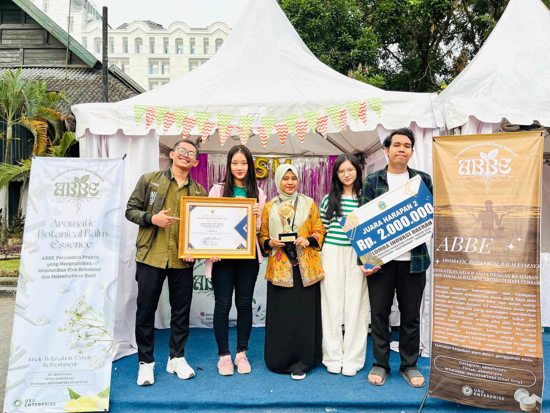 Fakultas Farmasi Universitas Sumatera Utara Raih Juara Harapan 2 di North Sumatera Innovation Forum 2024 dengan Produk Inovasi ABBE